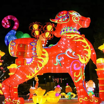 Lanternas de seda chinesas à prova d'água ao ar livre tamanho 60CM-30M para shows em festivais